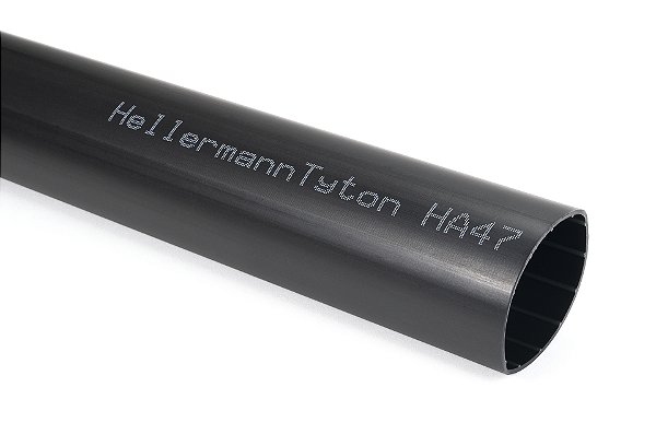 Tubo Termocontrátil 3:5:1 Com Adesivo Poliolefina Reticulada Preto Ha47-51/16-Po-X-Bk Hellermann