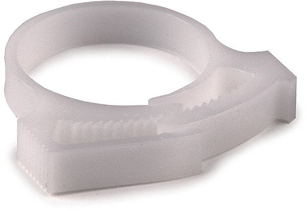 Abracadeira Para Mangueira Autotravante Poliacetal (Pom) Natural Snp20-Pom-Na Hellermann
