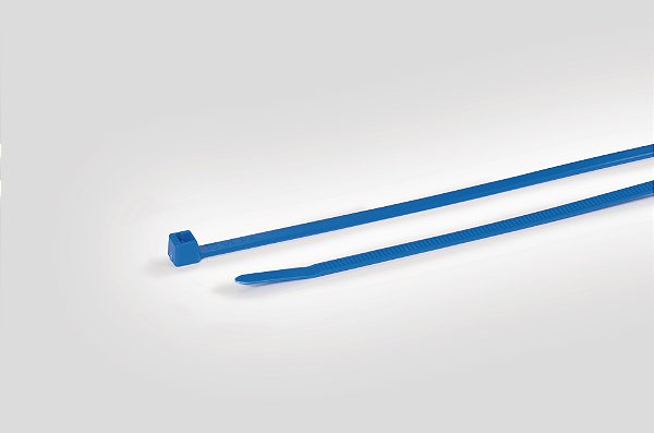 Abraçadeira Serrilhado Interno Comprimento 200Mm Largura 4,6Mm Poliamida Azul T50R-Pa66-Bu Hellermann