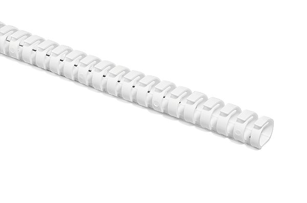 Canaleta Flexível Altura 24Mm Comprimento 500Mm Polipropileno Branco Heladuct Flex20-Pp-Wh Hellermann