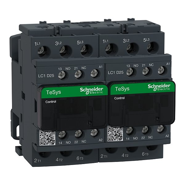 Chave Reversora Tripolar 25A 1Na+1Nf 110Vca LC2D25F7 SCHNEIDER