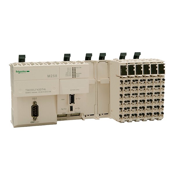 Controlador Lógico Programável - 26 Entradas / 16 Saídas Digitais - Saídas Source (Pnp) - Modbus Tcp/Ethernet Ip/Canopen - 24 Vdc TM258LF42DT4L SCHNEIDER