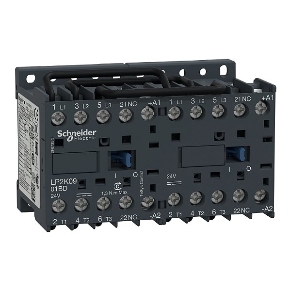 Chave Reversora Tripolar Tesys K 9A 1Nf 24Vcc LP2K0901BD SCHNEIDER