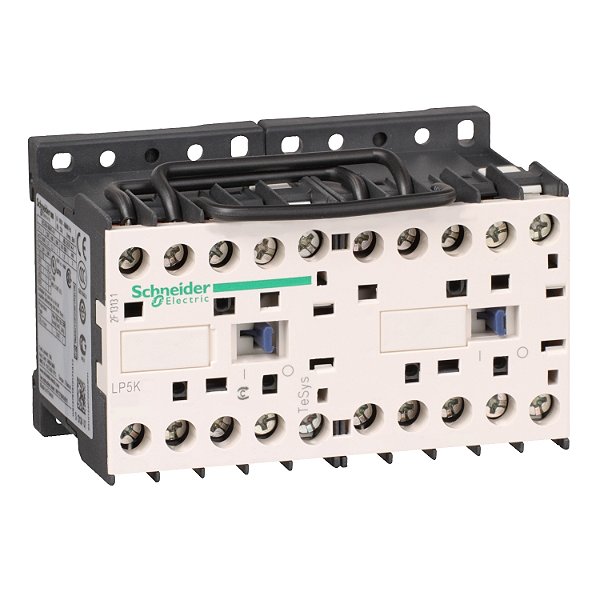 Chave Reversora Tripolar Tesys K 6A 1Na 24Vcc-Bc LP5K0610BW3 SCHNEIDER