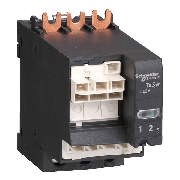 Modulo Reversor Sem Terminal Montagem Direta 32A 24Vcc Tesys U LU2MB0BL SCHNEIDER