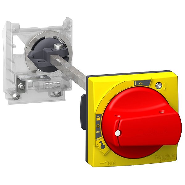 Kit Montagem Porta Do Painel Ip65 Manopla Vermelha Fundo Amarelo Tesys Gv2P/L S GV2APN04 SCHNEIDER