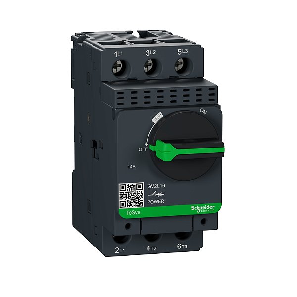 Disjuntor Magnetico Tesys Gv2 14A Manopla Rotativa GV2L16 SCHNEIDER