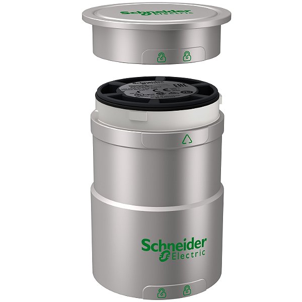 Base + Tampa Superior Ø60Mm Para Coluna Luminosa Xvu, Prateada, 24Vca/Cc XVUC21BQ SCHNEIDER