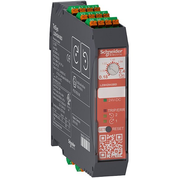 Reversing Starter Tesys H Safe-Torque-Off 3Kw-400V Control 24Vdc Spring LZ8H6X53BD SCHNEIDER