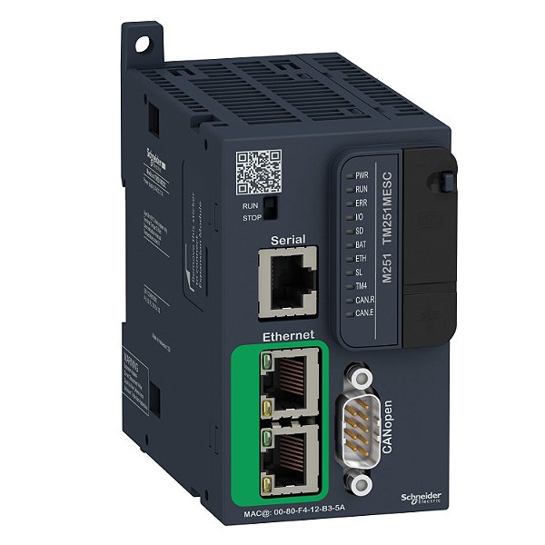 Controlador Lógico Programável - Modbus Tcp/Ethernet Ip/Canopen/Opc Ua - 24 Vdc TM251MESC SCHNEIDER
