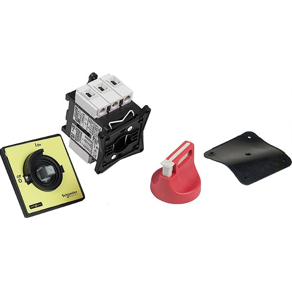 Interruptor Seccionador Vario 20A Manopla Vermelha/Amarela VCF01 SCHNEIDER