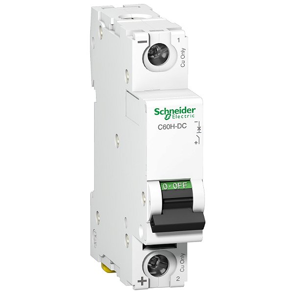 Disjuntor C60H-Dc 1P Curva C 1A 250Vdc A9N61501 SCHNEIDER