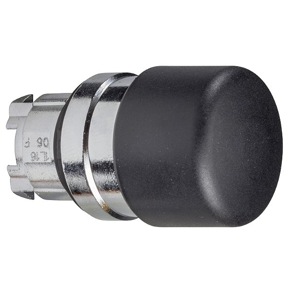 Cabeçote Para Botão Ø22Mm Metálico, Retorno Por Mola, Cogumelo Ø30Mm, Preto ZB4BC24 SCHNEIDER
