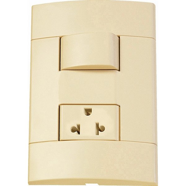 Conjunto Pulsador Campainha 10A 250V Pl/Br PRM44061 SCHNEIDER