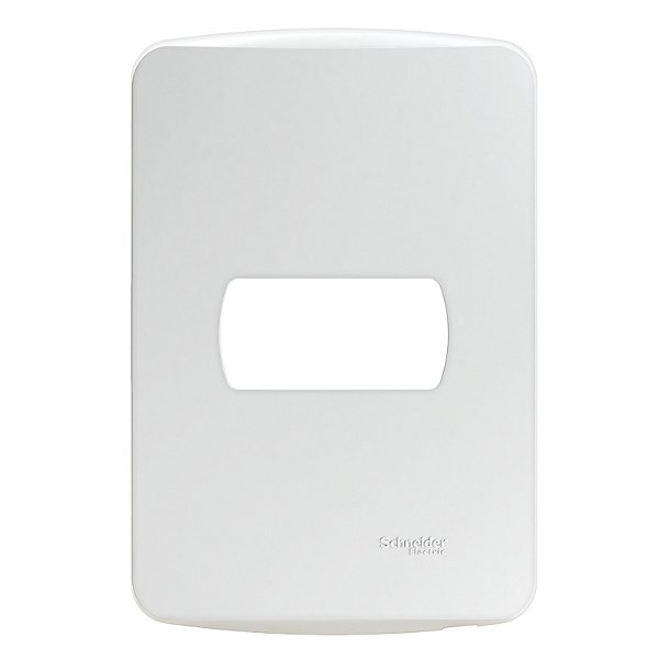 Miluz - Bossa - 4X2 Plate - 1 Gang - With Fixing Frame - White S3B57210 SCHNEIDER