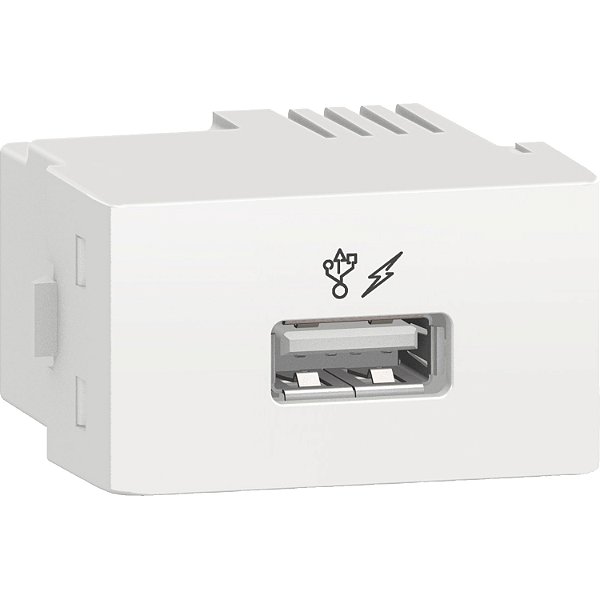 Prime Decor - Usb Charger 2.0 - 1A 127/220V - 1 Module - White PRM047811 SCHNEIDER