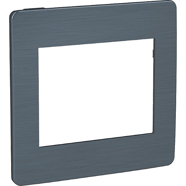 Orion - Cover-Frame 4X4 - 6 Modules - Graphite / Aluminium Galaxy Black S733203769 SCHNEIDER