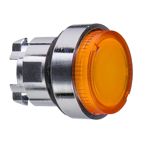 Cabeçote Para Botão Luminoso Modular Ø22Mm Metálico, Saliente, Para Led Integral, Laranja ZB4BW153 SCHNEIDER