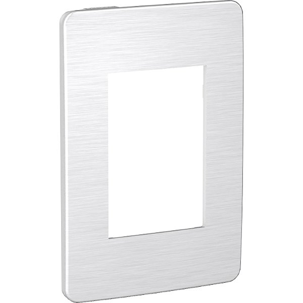 Placa 4X2 3 Postos Al/Alu Cosmic Grey S733103705 SCHNEIDER
