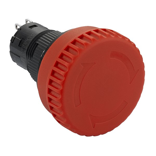 Botao 16Mm Plastico Emergencia Girar Puxar Destravar 2Nf XB6ETN521P SCHNEIDER