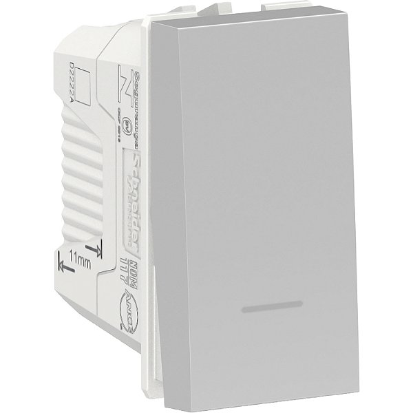 Modulo Pulsador Universal (Sem Gravacao) 10A 250V 1M Al S70110674 SCHNEIDER