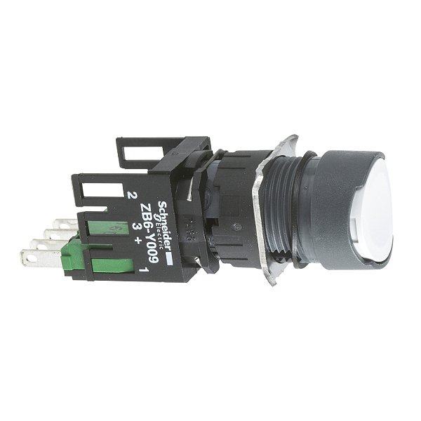 Botao 16Mm Plastico Normal A Impulsao Redondo 1Na Branco XB6AA11B SCHNEIDER