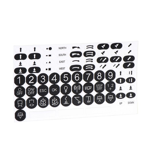 Kit De Etiquetas Adesivas Preto Branco Para Botoeira Wireless ZARC07 SCHNEIDER