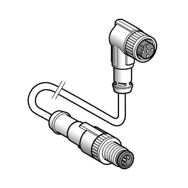 Cabo Com Conector M12 Para M12 5 Pin 1M XZCR1512064D1 SCHNEIDER