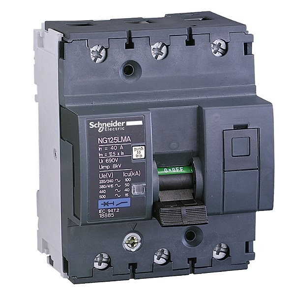 Disjuntor Ng125L 3P 12.5A Ma 500V 18882 SCHNEIDER