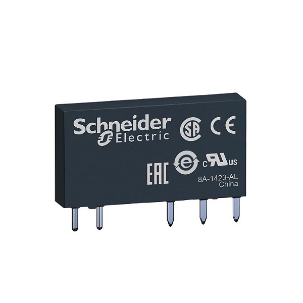 Relé De Interface Slim 6A, 1Naf, Pinos Tipo Pcb, 24Vcc RSL1GB4BD SCHNEIDER