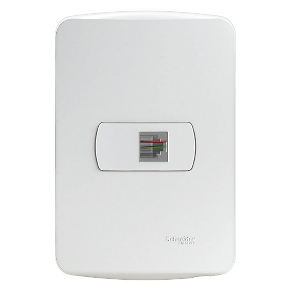 Conjunto Tomada Rj11 2 Fios Pl/Br S3B64900 SCHNEIDER