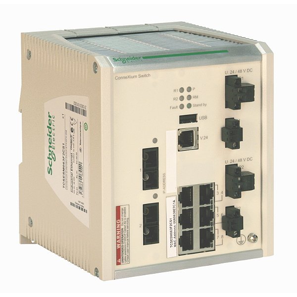 Switch Gerenciavel Connexium 6P Tx 2P Fx Multmodo Extend TCSESM063F2CU1 SCHNEIDER