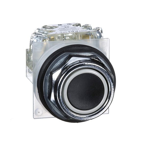 Botao 30Mm Metalico A Impulsao 1Na 1Nf Preto 9001KR1BH13 SCHNEIDER