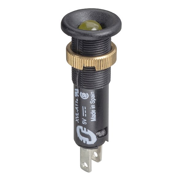 Sinalizador Ø8Mm Plástico, Led Saliente, Amarelo, 24Vcc XVLA135 SCHNEIDER