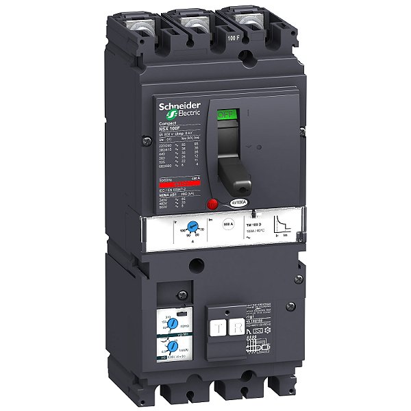 Disjuntor Nsx100B Tm32D + Vigi Mh 3P LV429665 SCHNEIDER