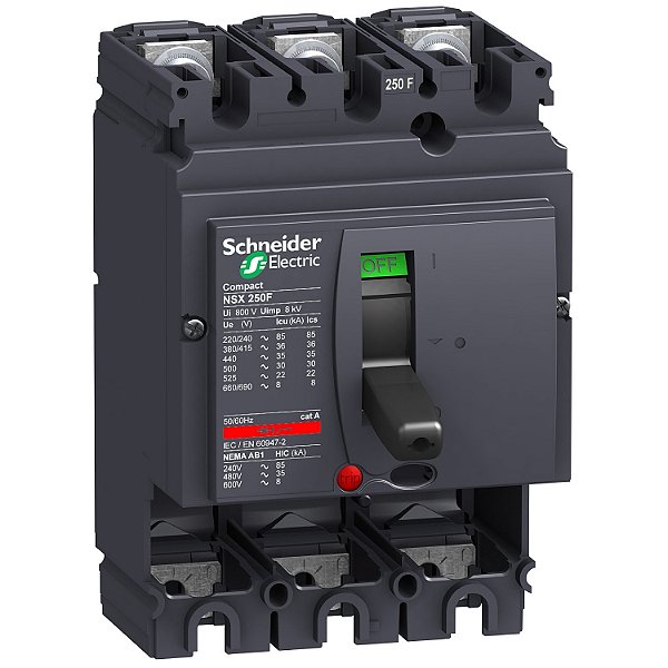Estrutura Disjuntor Nsx250F Tripolar LV431403 SCHNEIDER