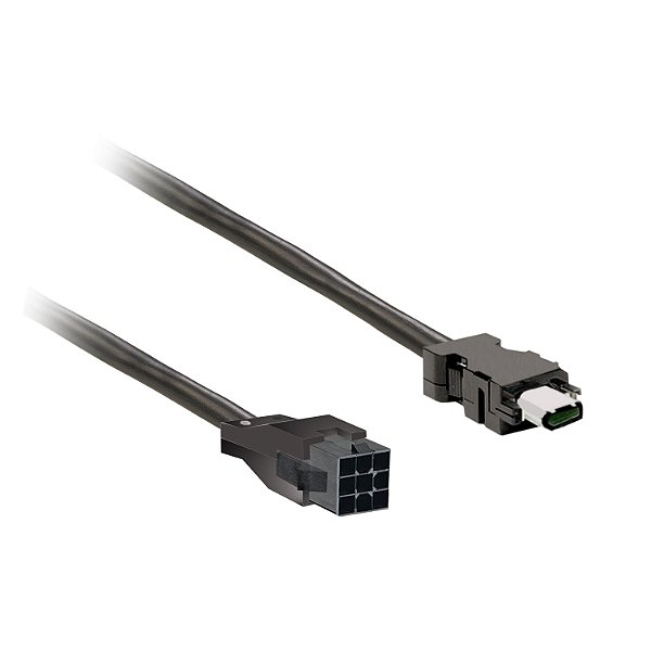 Cabo Potencia 0,82Mm2 Para Motor Bch2 Sem Freio E Conector Plastico 1,5M VW3M5D1AR15 SCHNEIDER