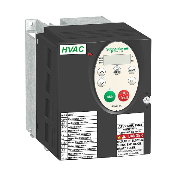 Inversor De Frequência Hvac Atv212 - 2.2 Kw - 380-480 Vac Trifásico ATV212HU22N4 SCHNEIDER