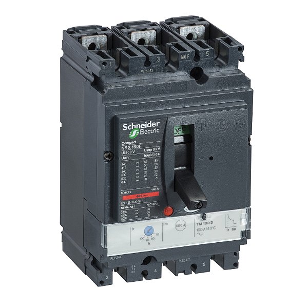 Disjuntor Nsx160H Tm100D 3P3D LV430672 SCHNEIDER