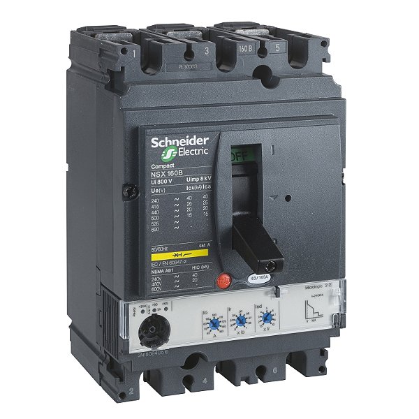 Disjuntor Nsx160B Micrologic2.2 100A 3P LV430746 SCHNEIDER