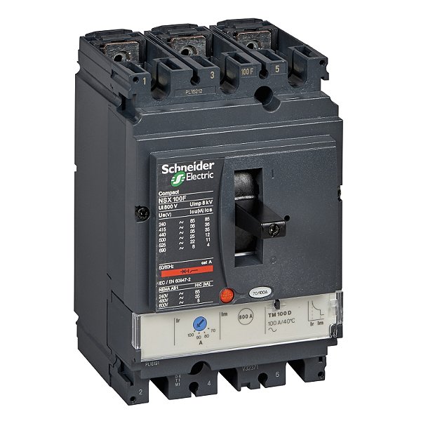 Disjuntor Nsx100F Tm100D 3P3D LV429630 SCHNEIDER