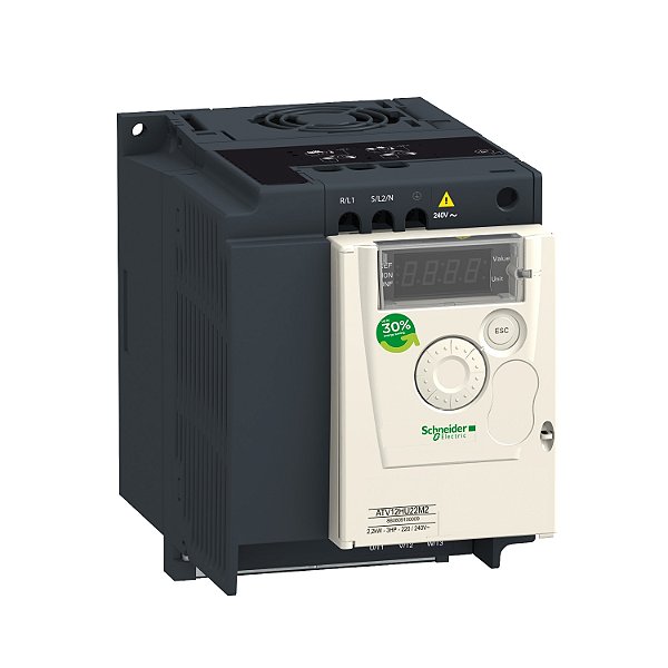 Inversor De Frequência Atv12 - 2.2 Kw - 200-240 Vac Trifásico ATV12HU22M3 SCHNEIDER
