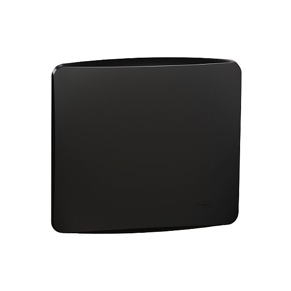 Placa+Suporte 4X4 Cega Preta S3B77404 SCHNEIDER