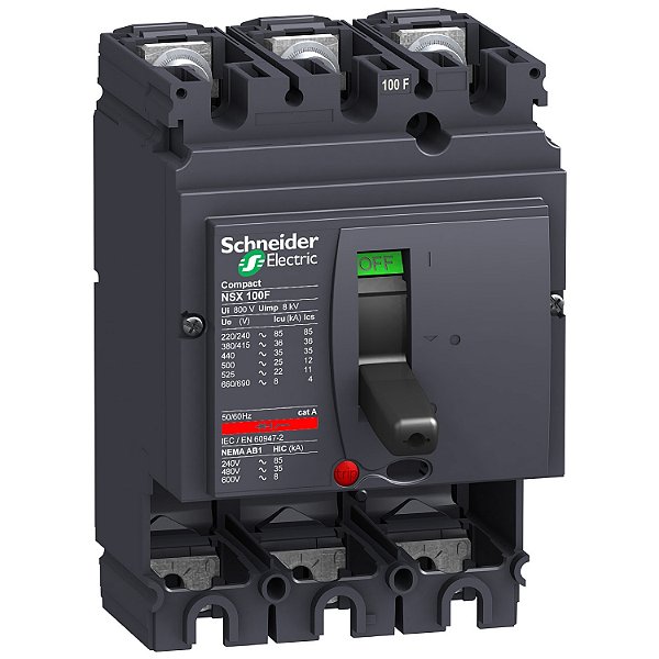 Estrutura Disjuntor Nsx100F Tripolar LV429003 SCHNEIDER