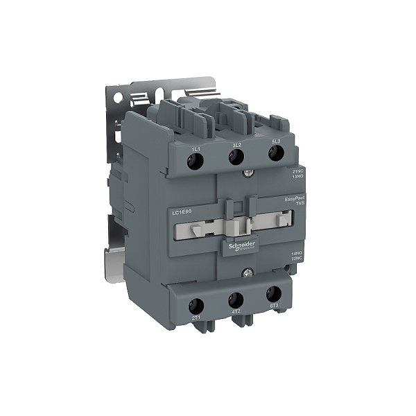 Contator Tripolar Tesys E 80A 1Na+1Nf 220Vca-50/60Hz LC1E80M7 SCHNEIDER