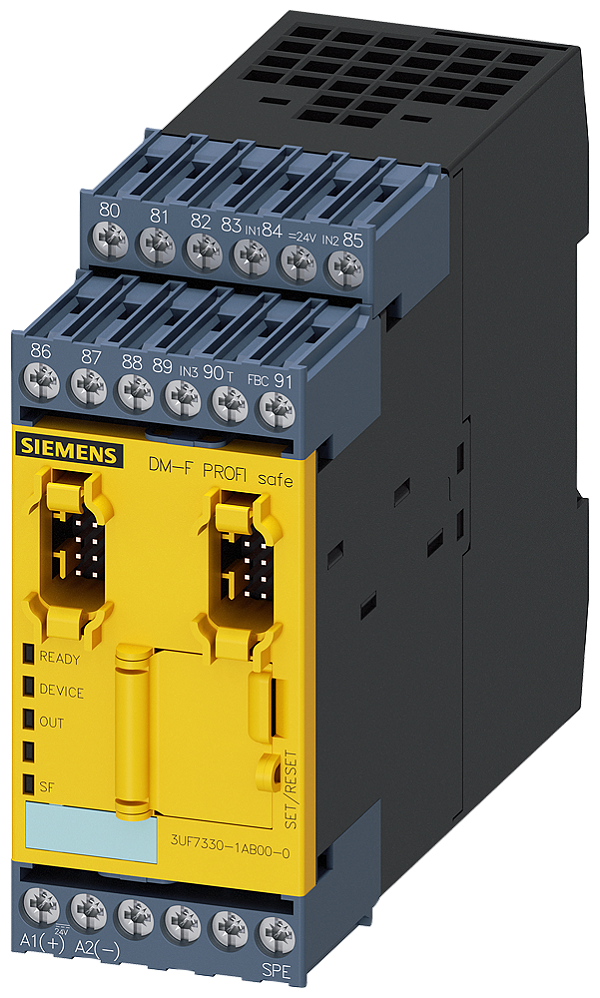 Módulo Digital Failsafe Dm-F Profisafe Para Desligamento Failsafe Via Bus/Profisafe Us 24 V Cc 2 Circuitos De Liberação Do Relé 2 Saídas A Relé 3 Entradas Sil Máx Alcançável Iec 61508 3 Pl Máx Alcançável Iso 13849-1 E Módulo 3UF7330-1AB00-0 Siemens