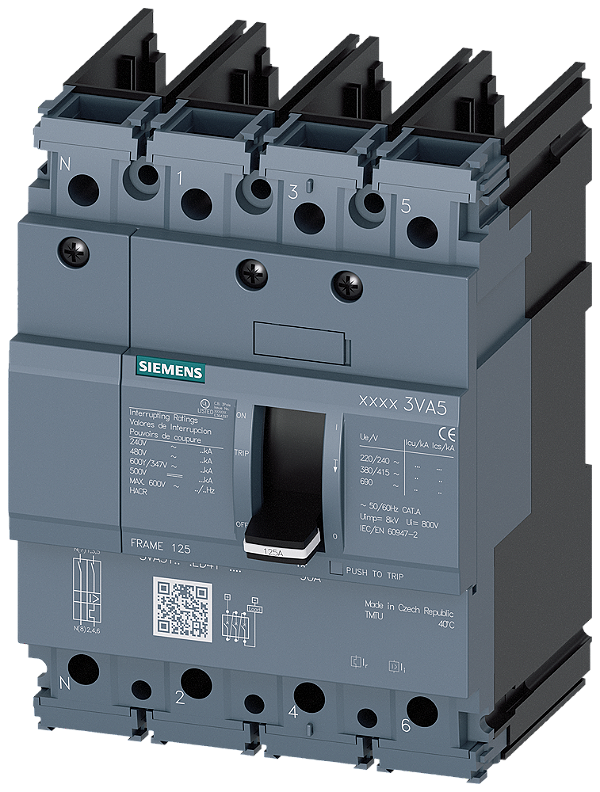 Disj 4P 60A 35Ka Ul Tm210 Ftfm 3Va51 3VA5160-5ED41-0AA0 SIEMENS