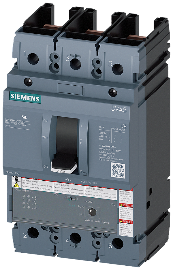 Disj 3P 250A 65Ka Ul Tm120M Am 3Va52 3VA5225-0MH31-0AA0 SIEMENS