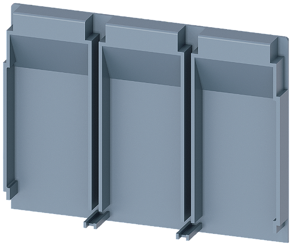 Placa De Isolamento Estendida De 3 Polos 1 Peça Acessórios Para 3VA10/11 Disjuntores Compactos Sentron - Um Sistema Para Todas As Aplicações 3VA9111-0WJ30 Siemens