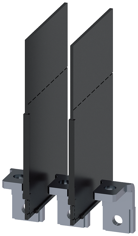 Conexão Roscada Plana Perpendicular 3 Peças Acessórios Para 3VA10/11 Disjuntores Compactos Sentron - Um Sistema Para Todas As Aplicações 3VA9113-0QG00 Siemens